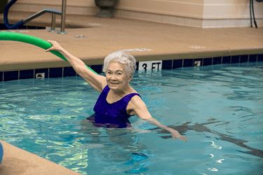 An Acts Resident At An Aquatics Class