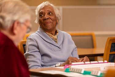Two Women Having Lunch Togethr
