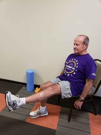 knee extension senior exercise