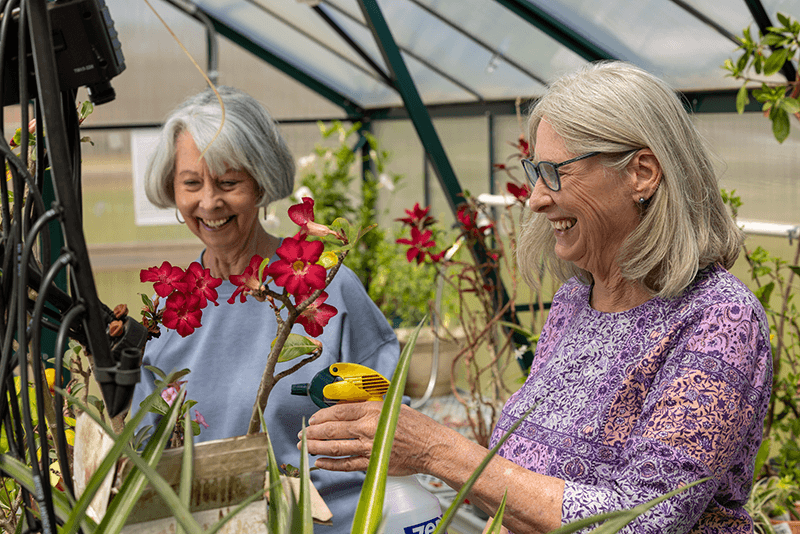 AT Women In Greenhouse